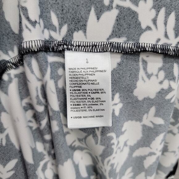 LARK & RO WRAP DRESS WITH FLORAL PRINT, SIZE L - Picture 4 of 7